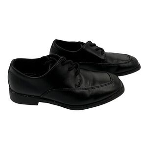 Sonoma Black Alexander Lace Up Dress Shoe Square Toe Loafers Size 13 Boys
